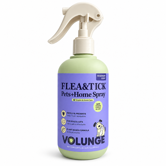 300ml Pet Flea & Tick Care Spray for Dogs & Cats, Rosemary-Scented Grooming Mist with Botanical Extracts, Daily Coat Refresh & Seasonal Pest Care