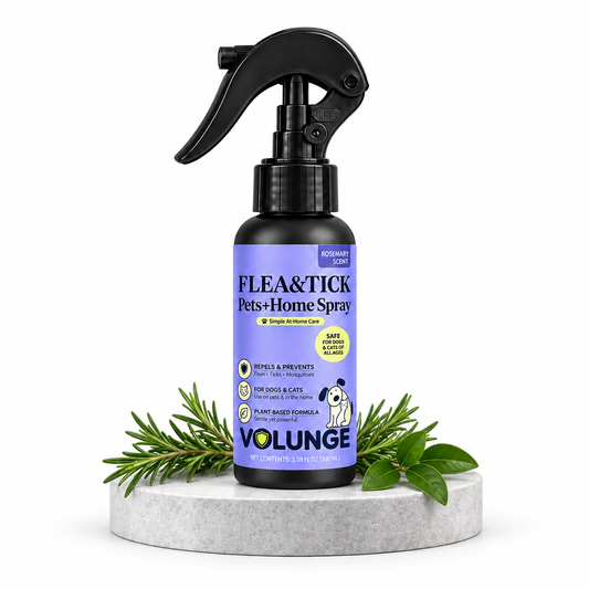 100ml Pet Flea & Tick Care Spray for Dogs & Cats, Rosemary-Scented Grooming Mist with Botanical Extracts, Daily Coat Refresh & Seasonal Pest Care