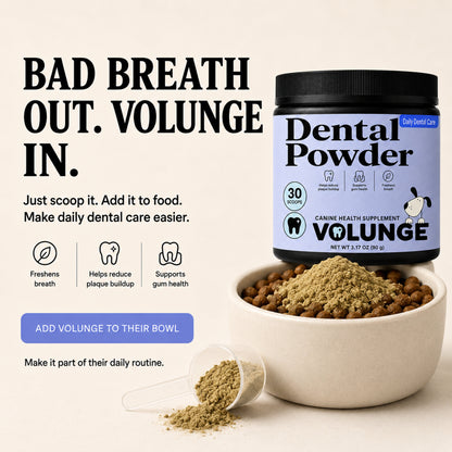 VOLUNGE Dog Dental Powder | Daily Breath & Plaque Care