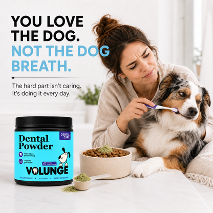VOLUNGE Dog Dental Powder | Daily Breath & Plaque Care
