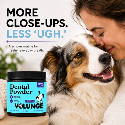 VOLUNGE Dog Dental Powder | Daily Breath & Plaque Care