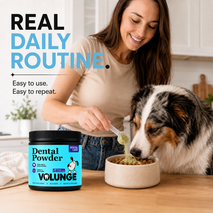 VOLUNGE Dog Dental Powder | Daily Breath & Plaque Care